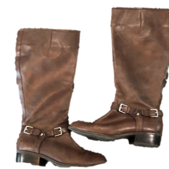 LAUREN Ralph Lauren Marion boot in brown. Riding boots. Leather. Size 7.5 - Picture 1 of 11